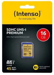 Intenso SDHC 16 GB Class 10 UHS-I, Speicherkarte
