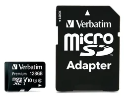 Verbatim Speicherkarte MicroSDHC/SDXC Premium, Speicherkapazität, 128 GB