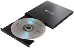 Verbatim Slimline Blu-ray Brenner Extern Retail USB-A (USB 3.2 Gen 1) Schwarz