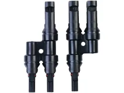 2er-Set Y-Stecker-Adapter für Solarkabel mit MC4-komp. Anschluss, IP67