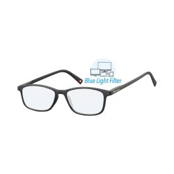 Montana Lesebrille mit Blaulichtfilter Manui black BLF51