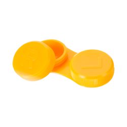 Linsenbehälter flach orange 1 Stück | Pflegemittel