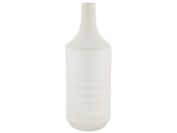 Decofinder Flasche Terracotta Weiss H: 38 cm  | Schubiger Möbel