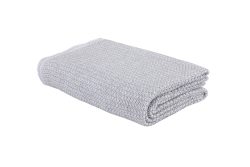 ESKIMO - Decke ASCONA - Baumwolle - sandbraun/weiss - 150/210 cm