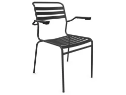 Schaffner Lättli-Stuhl Säntis mit Armlehnen Grau | Schubiger Möbel