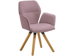 Niehoff Armlehn-Drehstuhl Malvin Wildeiche Rosa | Schubiger Möbel