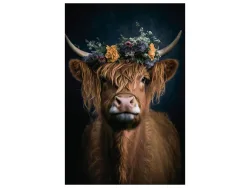 image LAND Glasbild Flower Cow  | Schubiger Möbel