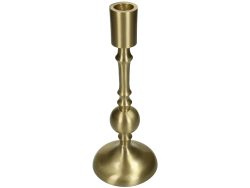 Kersten Kerzenleuchter Aluminium Gold H: 24 cm Gelb | Schubiger Möbel