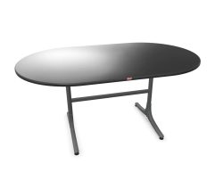 Schaffner Gartentisch Schaffhausen Oval Grau | Schubiger Möbel