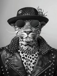 image LAND Glasbild Leo Hipster  | Schubiger Möbel