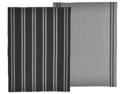 Södahl -  Geschirrtuch-Set Soft, Grau/Schwarz (2 Stk)