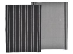 Södahl -  Geschirrtuch-Set Soft, Grau/Schwarz (2 Stk)