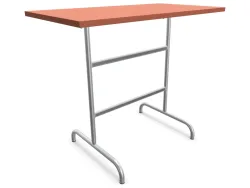 Schaffner Metall-Stehtisch Säntis Feuerverzinkt Braun | Schubiger Möbel
