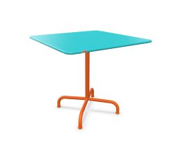 Schaffner Metall-Tisch Rigi Quadratisch Blau | Schubiger Möbel