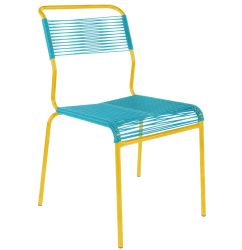 Schaffner Spaghetti-Stuhl Säntis Blau | Schubiger Möbel