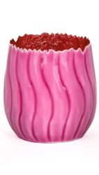 Decofinder Windlicht Welle Pink H: 11 cm Rosa | Schubiger Möbel
