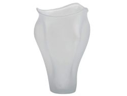 Edg Vase Glas Weiss Matt H: 53 cm  | Schubiger Möbel
