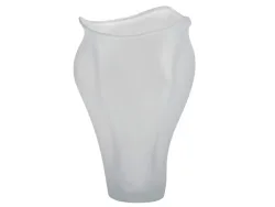 Edg Vase Glas Weiss Matt H: 53 cm  | Schubiger Möbel