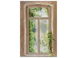 image LAND Bild Altes Überwuchertes Fenster  | Schubiger Möbel