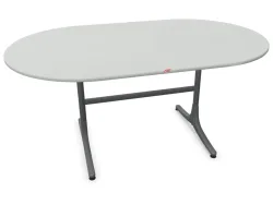 Schaffner Gartentisch Schaffhausen Oval Grau | Schubiger Möbel