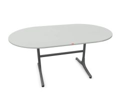 Schaffner Gartentisch Schaffhausen Oval Grau | Schubiger Möbel
