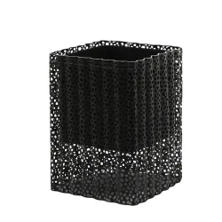 Edg Pflanzengefäss Quadrat Metall Schwarz H: 36 cm  | Schubiger Möbel