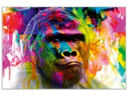 image LAND Bild mit Rahmen Pop Art Gorilla  | Schubiger Möbel