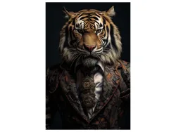 image LAND Glasbild Portrait of a Tiger  | Schubiger Möbel