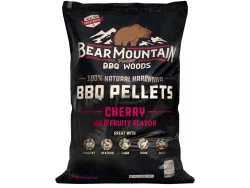 BearMountain Cherry 9 kg Pellets – Holzkohle/Briketts/Grill Anzünder – schwarz