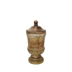 Decofinder Dose Holz mit Deckel Natur  | Schubiger Möbel