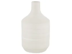 Decofinder Flasche Terracotta Weiss H: 24 cm  | Schubiger Möbel