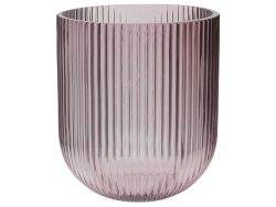 Kaheku Glasvase Struktur Rosa H: 8 cm  | Schubiger Möbel