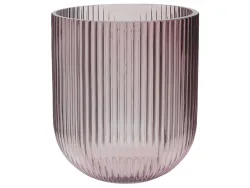 Kaheku Glasvase Struktur Rosa H: 8 cm  | Schubiger Möbel