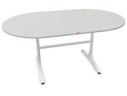 Schaffner Gartentisch Schaffhausen Oval Grau | Schubiger Möbel