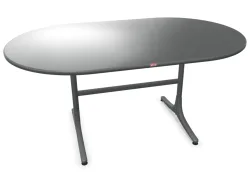 Schaffner Gartentisch Schaffhausen Oval Grau | Schubiger Möbel