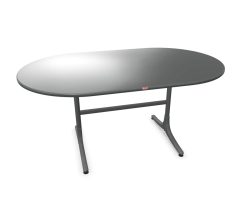 Schaffner Gartentisch Schaffhausen Oval Grau | Schubiger Möbel