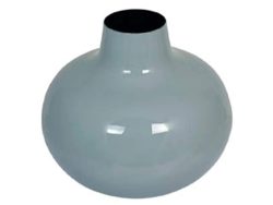 Kaheku Vase Morelia Hellgrau H: 18 cm  | Schubiger Möbel