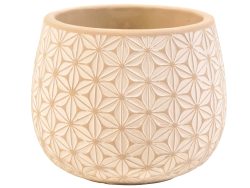 Schlittler Gefäss Beton Blumen H: 16 cm Beige | Schubiger Möbel