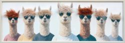 image LAND Gemälde Boyband The Lama Pacos  | Schubiger Möbel