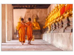 image LAND Bild mit Rahmen Buddhistische Mönche  | Schubiger Möbel