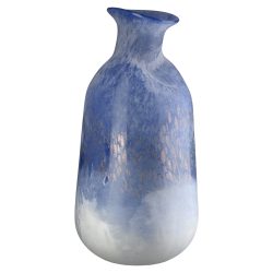 Gilde Vase Azur Glas Blau H: 37 cm  | Schubiger Möbel
