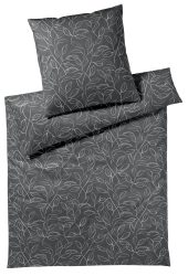 Elegante Bettwäsche Floral, Basalt Grau | Schubiger Möbel