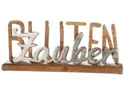 Gilde Figur Blütenzauber Holz Metall H: 17 cm  | Schubiger Möbel