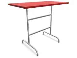 Schaffner Metall-Stehtisch Säntis Feuerverzinkt Rot | Schubiger Möbel