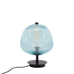 Edg Lampen Glas Gebomt Türkis H: 34 cm  | Schubiger Möbel