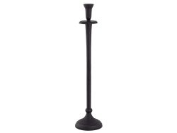 Decofinder Kerzenständer Aluminium Schwarz H: 58 cm  | Schubiger Möbel