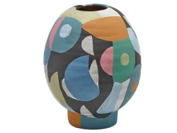 Edg Vase Keramik Multicolor H: 24 cm  | Schubiger Möbel