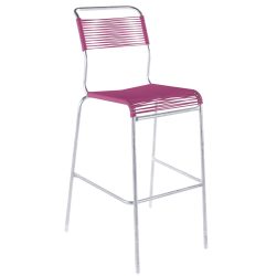 Schaffner Spaghetti-Barstuhl Säntis Feuerverzinkt Rosa | Schubiger Möbel
