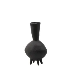 Edg Vase Chakra Keramik Schwarz H: 34 cm  | Schubiger Möbel