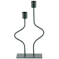 Gasper Kerzenständer Swing, Metall, Opalgrün  | Schubiger Möbel